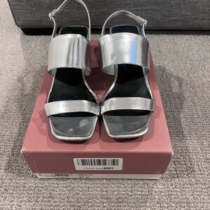 Via Spiga Forte Silver Women's Sandals